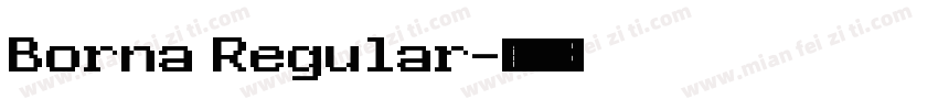 Borna Regular字体转换